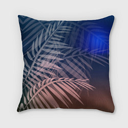 Подушка квадратная Тропическая ночь, цвет: 3D-принт