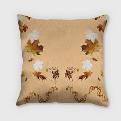 Подушка квадратная Прекрасный осенний листопад, цвет: 3D-принт