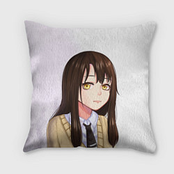 Подушка квадратная Девочка, которая видит это Мико Ёцуя, цвет: 3D-принт
