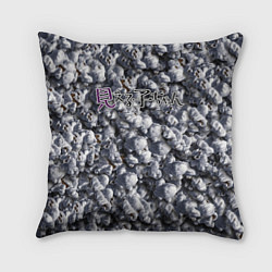 Подушка квадратная Mieruko Chan Logo, цвет: 3D-принт