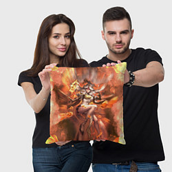 Подушка квадратная Элементаль Genshin Impact Геншин Импакт Z, цвет: 3D-принт — фото 2