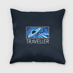 Подушка квадратная Traveller, цвет: 3D-принт