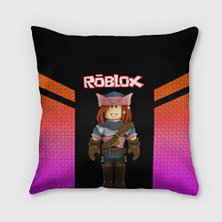 Подушка квадратная ROBLOX РОБЛОКС Z, цвет: 3D-принт