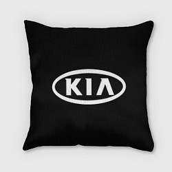 Подушка квадратная KIA логотип, цвет: 3D-принт