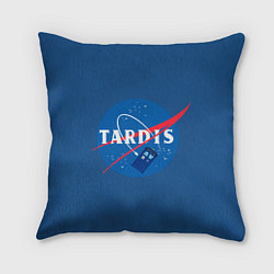 Подушка квадратная Тардис в космосе