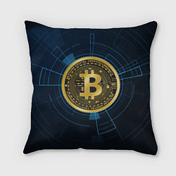 Подушка квадратная BITCOIN ВАЛЮТА