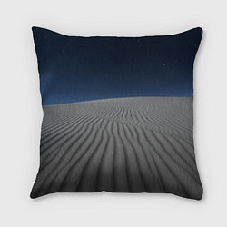 Подушка квадратная Пустыня дюна песок ночь