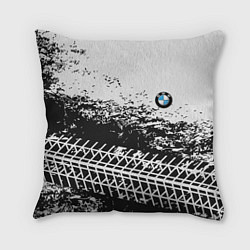 Подушка квадратная СЛЕД БМВ BMW Z, цвет: 3D-принт