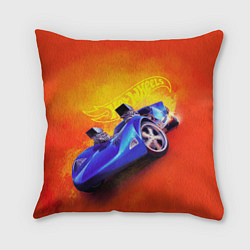 Подушка квадратная Hot Wheels Хот Вилс, цвет: 3D-принт