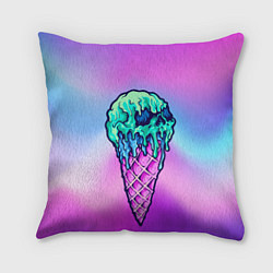 Подушка квадратная Мороженое Ice Scream Череп Z