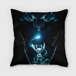 Подушка квадратная Ori and the Will of the Wisps Logo спина, цвет: 3D-принт