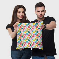 Подушка квадратная Праздник, цвет: 3D-принт — фото 2