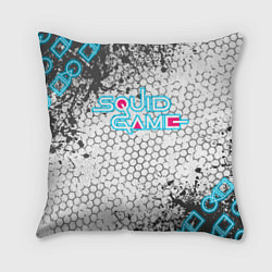 Подушка квадратная Игра в кальмара, цвет: 3D-принт