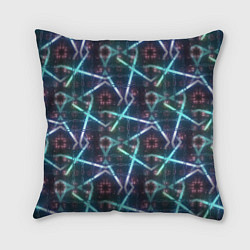 Подушка квадратная Неоновый панк, цвет: 3D-принт