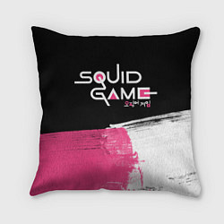 Подушка квадратная Игра в кальмара: Лого, цвет: 3D-принт