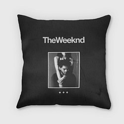 Подушка квадратная Эйбл с подругой The Weekend, цвет: 3D-принт