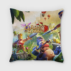 Подушка квадратная CLASH OF CLANS БИТВА КЛАНОВ, цвет: 3D-принт