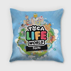 Подушка квадратная Toca Life World, цвет: 3D-принт