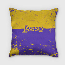 Подушка квадратная Kobe Bryant - Los Angeles Lakers - NBA, цвет: 3D-принт