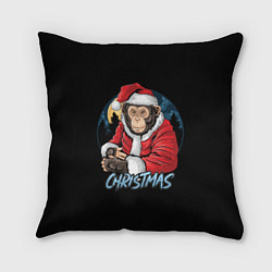 Подушка квадратная CHRISTMAS обезьяна, цвет: 3D-принт