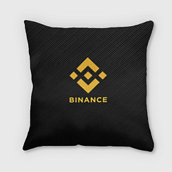 Подушка квадратная БИНАНС ЛОГО CARBON BINANCE LOGO