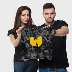 Подушка квадратная WU-TANG CLAN ЛЕГЕНДЫ РЕПА, цвет: 3D-принт — фото 2