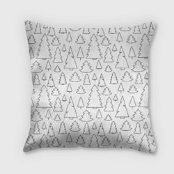 Подушка квадратная Простые елочки