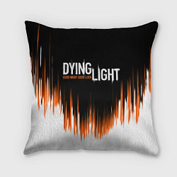 Подушка квадратная DYING LIGHT GOOD NIGHT AND GOOD LUCK