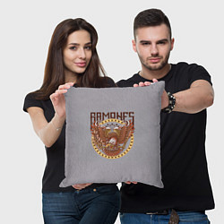 Подушка квадратная Ramones Eagle, цвет: 3D-принт — фото 2
