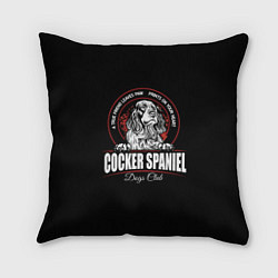 Подушка квадратная Кокер-Спаниель Cocker Spaniel
