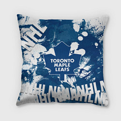 Подушка квадратная Торонто Мейпл Лифс, Toronto Maple Leafs, цвет: 3D-принт