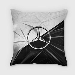 Подушка квадратная MERCEDES-BENZ МЕРСЕДЕС-БЕНЗ BLACK AND WHITE