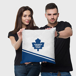 Подушка квадратная Toronto Maple Leafs Торонто Мейпл Лифс, цвет: 3D-принт — фото 2