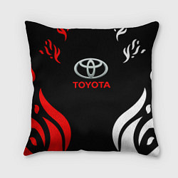Подушка квадратная Автомобиль Toyota, цвет: 3D-принт