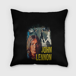 Подушка квадратная The Beatles John Lennon, цвет: 3D-принт