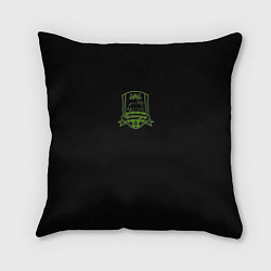 Подушка квадратная Краснодар green theme, цвет: 3D-принт