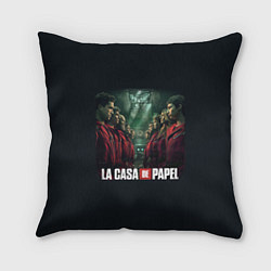 Подушка квадратная ПЕРСОНАЖИ БУМАЖНЫЙ ДОМ - LA CASA DE PAPEL