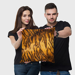 Подушка квадратная Шкура тигра 2022, цвет: 3D-принт — фото 2