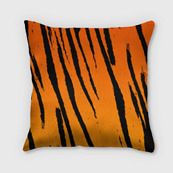 Подушка квадратная Шкура тигра диагональ, цвет: 3D-принт
