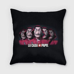 Подушка квадратная LA CASA DE PAPEL BELLA CIAO БУМАЖНЫЙ ДОМ