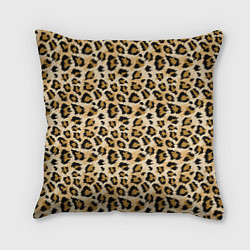 Подушка квадратная Пятна Дикого Леопарда, цвет: 3D-принт