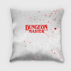 Подушка квадратная DUNGEON MASTER BLOOD ГАЧИМУЧИ БЕЛЫЙ