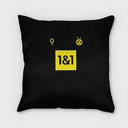 Подушка квадратная Haaland 9 - Borussia Dortmund, цвет: 3D-принт