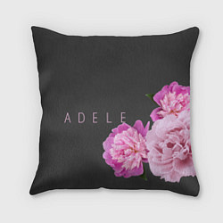 Подушка квадратная Пионы Adele, цвет: 3D-принт