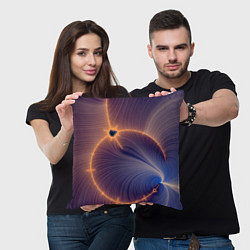 Подушка квадратная Black Hole Tribute design, цвет: 3D-принт — фото 2