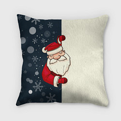 Подушка квадратная Привет Дед Мороз, цвет: 3D-принт