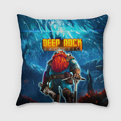 Подушка квадратная Deep Rock Galactic Scout, цвет: 3D-принт