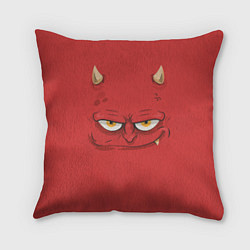 Подушка квадратная Дьявол носит красный, цвет: 3D-принт