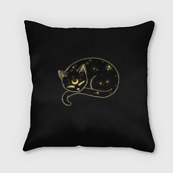 Подушка квадратная Космический Кот Целестиал, цвет: 3D-принт