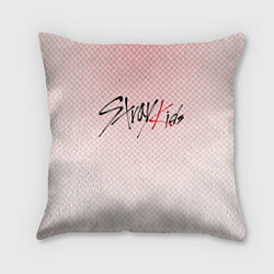 Подушка квадратная Stray kids лого, K-pop ромбики